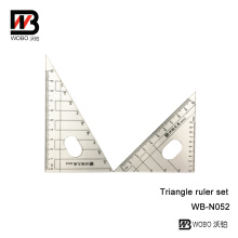 School Triangle Plastic Ruler Set for Office Stationery